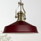 bamyum Neo-Asletl Hängelampe Industrial aus Metall Ø41 cm, Küchenlampe Vintage, Hängelampe Esstisch E27, Pendelleuchte Bordeaux, Wohnzimmerlampe Hängend Vintage, Pendelleuchte Esstisch und Wohnzimmer