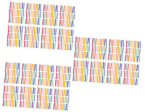 Toyvian 24 Blätter Farbstreifen-wanda Kleber Konfetti-pvc-wandaufkleber Wandtattoo Konfettistreifen Wandtattoos Für Kinder Blumenwand Kinder Aufkleber Baby Ufo