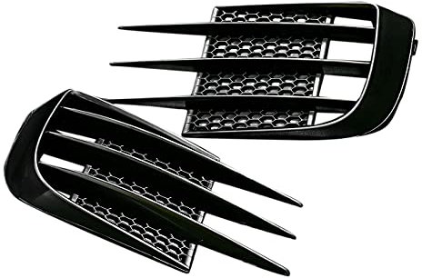 Staccatory 2 StüCke Auto Front StoßStange Scheinwerfer KüHler Grill Abdeckung Scheinwerfer Abdeckung Verkleidung für Golf 6 MK6 GTD 2008-2013