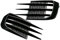 Staccatory 2 StüCke Auto Front StoßStange Scheinwerfer KüHler Grill Abdeckung Scheinwerfer Abdeckung Verkleidung für Golf 6 MK6 GTD 2008-2013