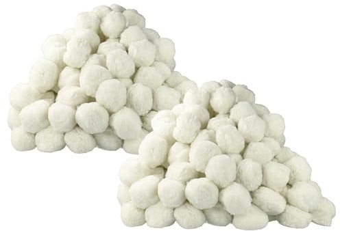 vhbw 2X Sac de balles 1000 g Compatible avec Monzana Filtre à pisine, Filtre à Sable - 50 mm