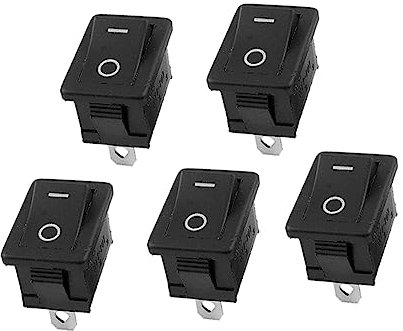 SOLUSTRE Interruptor De Palanca Mini 2 Pines ON/OFF Conmutador Para y Automóvil Pack De Dimensiones 15x21MM