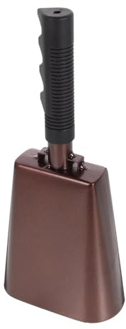 Namvo Kuhglocke aus Metall, 25,4 cm, Handglocke für Feiertagspartys, Sportveranstaltungen, Fußballspiele