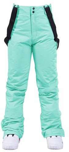Skihose Damen Übergröße, Skihose Herren Mit Träger Funktionshose Große Größen Ski Pnts Weites Bein Softshellhose Winter Gefüttert Schneehose Outdoor Verdickte Thermo Skihose Winterhose Schneehose
