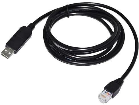 RIKYJIC FT232RL USB RS232 auf RJ45 RJ48 10P10C Adapterkonsolenkabel für Moxa Switch Router Firewall NAT VPN (1,8 m)