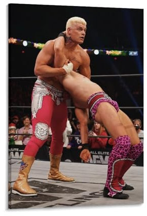 Wrestling Cody Rhodes, cooles Poster, Gemälde auf Leinwand, Wandkunst, Poster, Rollbild, Wanddekoration, Heimposter, 40 x 60 cm