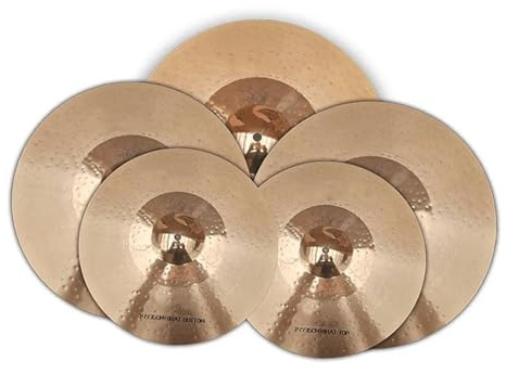 Platillo Juego De Platillos B10 Hi-Hat De 14+Crash De 16+Crash De 18+Ride De 20 Para Batería