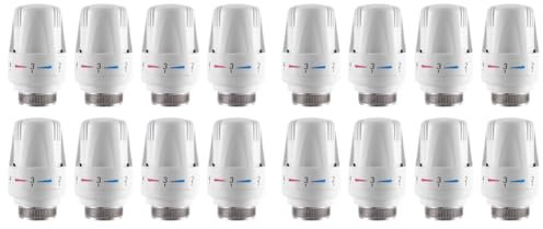 GREOHNMPAW 16Pcs Thermostatic Radiator Valve Thermostat Radiator Valve Replacement