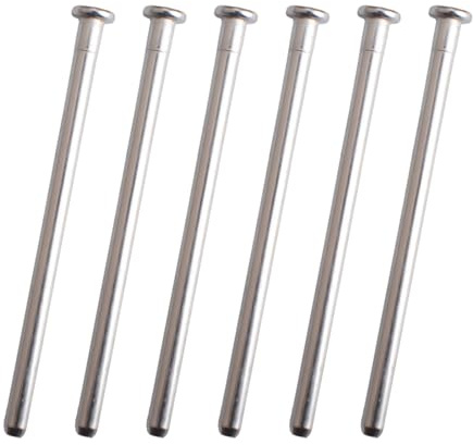 INCREWAY 6PCS Residential Door Hinge Pins 4 Inches Durable Modern Style Hinge Pins for Interior Door Security Replacement, Silvery