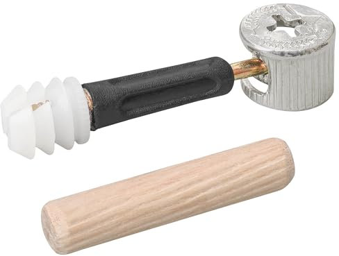 30 Sets of 3-in-1 Furniture Connector Fasteners – Cam Lock Nuts and Bolts,Cam Fixing Dowel Screws