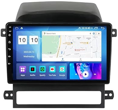 Autoradio 9 Pulgadas Radio Coche con Pantalla Táctil para Chevrolet Captiva 1 2006-2011, Navegación GPS BT WiFi USB WiFi DSP Reproductor De Pantalla Mandos Volante,4 Core WiFi 1G+16G