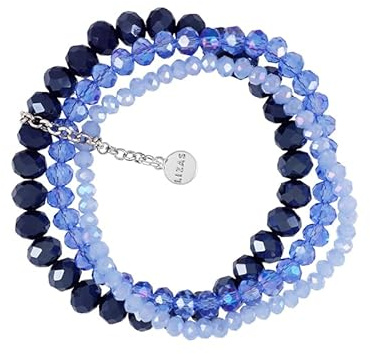 Lizas Armband Zugband dreireihig mit verschiedenen Perlen und in vielen Farben