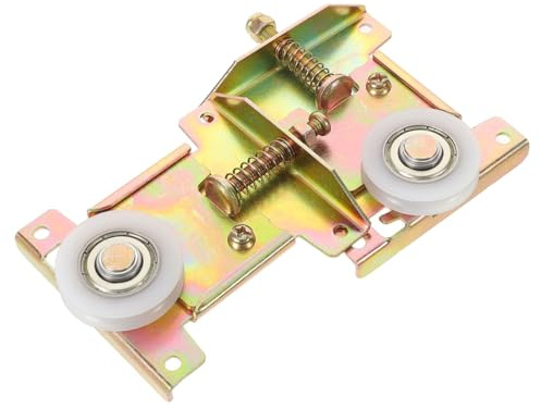 Schiebetürrollen für Kleiderschränke 2 Stück Ersatzrollen 5002 | Stahl, Pom und Faserverstärktes Nylon, Leichtgängig und Einfach Montierbar, für Möbelbeschläge im Hardware Bereich