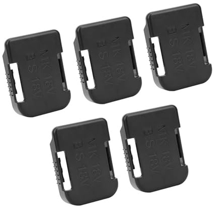 FILFEEL 5Pcs Battery Storage Rack for & 18V Lithium Batteries -, Convenient and Versatile Design (Black)