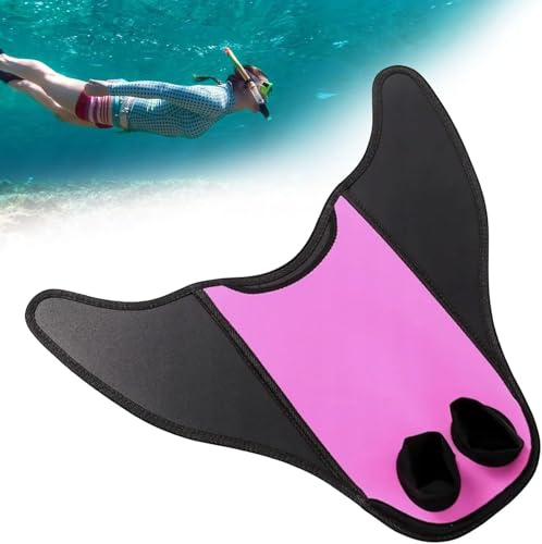 Spetsbst Aleta de sirena a partir de 14 años, aleta de sirena para hombre y mujer (rosa rojo)