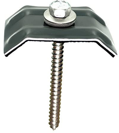 200 Stück Kalotten 33/48 Anthrazitgrau RAL 7016 für Trapezblech Siegmetall S35/207 M35.1/207 TP18 Wellblech Lichtplatten + Fassadenschrauben 6,5x75 mm Edelstahl VA A2 mit Spitze EPDM Dichtscheibe E16