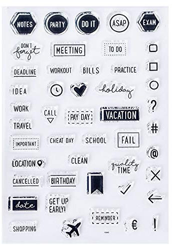 Odernichtoderdoch Stempelset I'm so Busy - 38 Stamps - A6 Block - Acryl