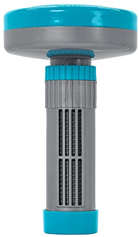 U.S. Pool Supply Floating Spa, Hot Tub & Small Pool Chlorine and Bromine Chemical Dispenser - Holds 1 Tablets, 13 Flow Level Control Setting