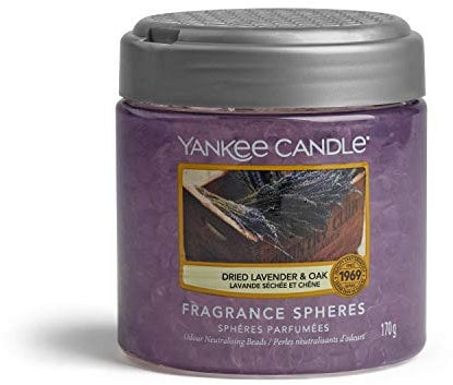 Yankee Candle Fragrance Spheres Air Freshener, Farmer's Market Collection, Dries Lavender and Oak, Purple, 7.4 cm x 8 cm