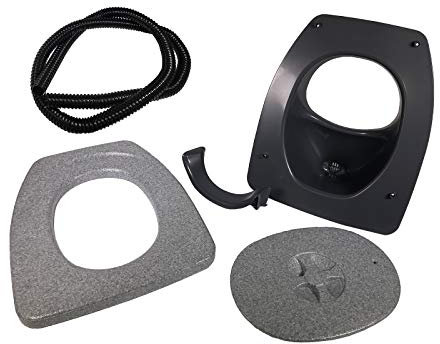 Separett Privy 500 Accessoire de toilette à compost pour toilettes sèches, système de séparation, tuyau d'urine, siège chauffant Gris