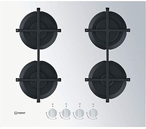 Piano cottura a gas Indesit: 4 fuochi - ING 61T/WH