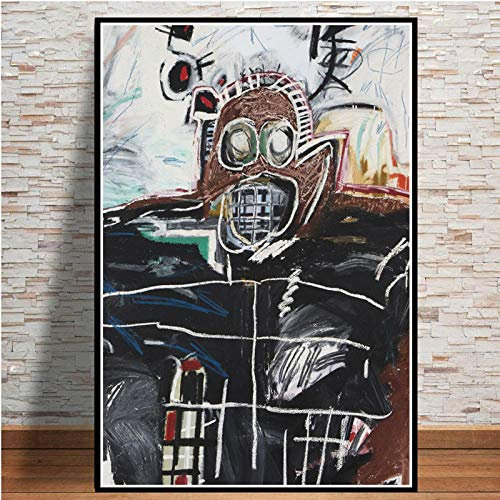 Poster Kunstdrucke,Bilder, Poster Und Drucke Modern, Hot New Jean Michel Graffiti Moderne Künstler Leinwand Malerei, Moderne Wandkunst Bild, Poster Ästhetisch Für Schlafzimmer Wände-6_60X80Cm