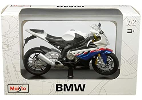 MAISTO BMW S1000RR 1:12 Modellmotorrad, Verschiedene Designs und Farben
