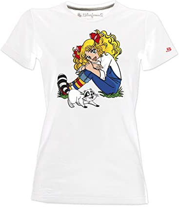 Blasfemus T-Shirt Donna Candy Candy Cartoni Anni 80 Manga (XL)