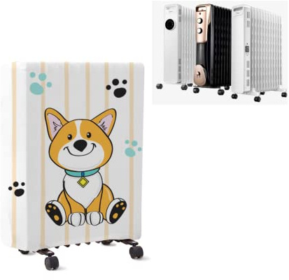 DHUE Ölradiator Staubschutzhülle,Heizkörper Staubdicht Deckel,Heizgerät Protector Abdeckung,Heizlüfter Elektroheizer,Radiator Cover Case,Elastische Universal Raumheizer Schutzhülle,large size