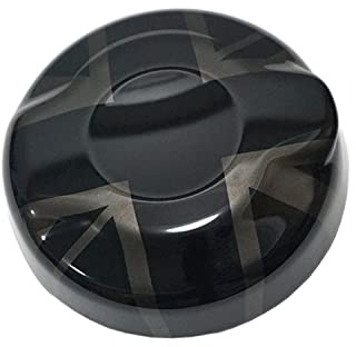 MINI F55 F56 F57 Union Jack Fuel Cap Covers, Petrol Cap Cover Sticker for MINI Cooper S JCW F55 Hardtop F56 Hatchback F57 Covertible(Union Jack Black)