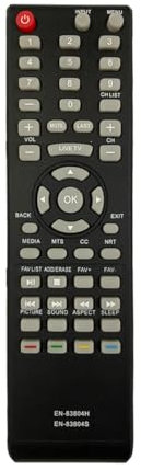 GHUST EN-83804S Remote Control Replacement for Sharp TV LC-40P3000U LC-40Q3070U LC-40Q3080U LC-43Q3000U LC-65Q6020U LC-32Q3100U LC-32Q3170U LC-32Q3180U LC-40Q3000U LC-40Q307U LC-65Q6020U