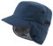 Decentron Mens Winter Hat with Brim Warm Earflaps Hat Faux Fur Baseball Cap Dark Blue