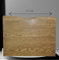 Generisch Waschtisch Platte 60 cm lang Holzplatte massiv Holz Aufsatzbecken Waschbecken Naturkante Eiche DUNKEL Neu
