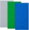 HOTUT Classic Baseplates, 3 Pcs Rectangle 16 x 32 Stud Building Base, 12.9 x 25.6 CM Building Board BasePlate, 100% Compatible with All Major Brands, Build and Display Board Set - Grey/Green/Blue