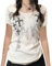 Yassiglia Women Y2K Vintage Graphic Tops Summer Short Sleeve Crew Neck Shirt Goth Punk Crop Top Slim Fit Baby Tees Grunge Aesthetic Clothes for Girls (White, S)
