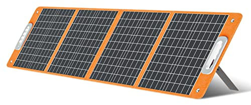 COMETX 18V/100W Chargeur Solaire Portable Pliable Panneau Solaire avec Sortie DC pour Centrale Électrique Portable PD Type-c/QC3.0 Sortie Port pour Téléphones Compagnie Camping RV Voyage