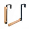 AUSTUFF 2PCS Foldable Over Door Hanger - Black Coat Hanger Hooks for Hanging Clothes, Towels, Coats, Backpacks, Hats