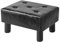 YMYNY Tabouret Pouf Ottoman Moderne, Petit Repose-Pieds Rectangulaire pour Salon, Tabouret de Canapé pour Entrée 40×30.5×22.5CM Noir HBD038B