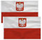 2pcs Polski herb i flaga Polnische Adlerfahnen Flaga polska mit adler 90 x 150 cm- Polnische Flagge Polyester leuchtenden Farben mit Messing-Ösen Polish flag