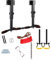 Barre de Traction Murale/Plafond/Charpente, 3 Niveaux Réglables + Poignées Multi-Angles avec Balançoire/Anneaux/Élastique, Équipement Fitness Familial (Certifié CE)