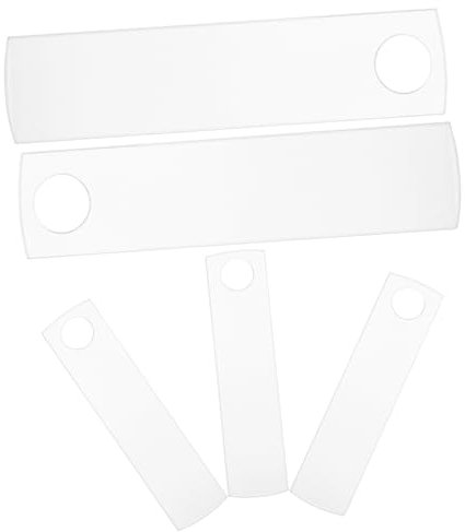 Lurrose Etiquetas De Identificación Para Vasos 5 Placas Acrílicas Simple y Personalizable