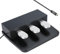 Portable 3-Pedal Unit For Electric Pianos Keyboards, Soft & Sostenuto & Damper Sustain Pedal, Anti-Slip 3 Pedal Board Compatible With Yamaha P85 P95 P48 P105 P115 Digital Pianos Keyboards (Black)
