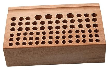 OSALADI 76holes Tool Bench Beech Tool Holder Multi-purpose Storage Box Screwdriver Rack Craft Storage