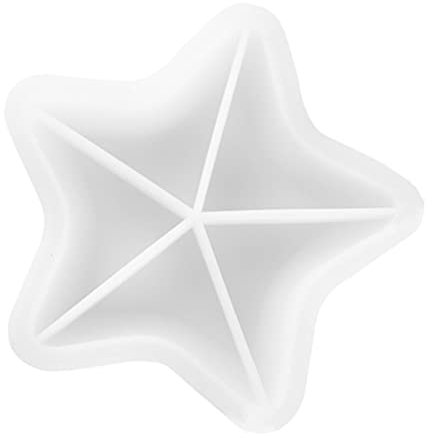 VILLCASE Tellerform Eiswürfelform Form für Kerzenhalter -Pop-Form Clamshells für Wachsschmelzen silikonteller dekoschalen Kunstformen aus Silikon Epoxid-Geschirrform Kieselgel Weiß