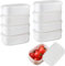 UOSIWYA Small Food Containers with Lids, 8 Pcs Plastic Container Lunch Freezer Storage Boxes Reusable Containers Sets Microwavable for Meal Prep and Fridge Organization