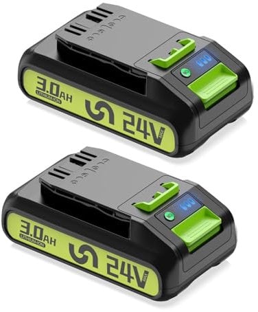 2X 3Ah Replacement for Greenworks 24V Battery 29842 29852 BAG709 BAG710 Compatible with Greenworks 24V Batteries Power Tools 20352 22232 2508302 Cordless Tools