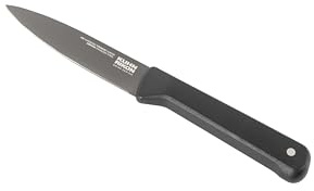 KUHN RIKON Iced Paring Knife with Straight Blade and Weighted Handle. Total Length = 20.5cm. Blade Length = 9cm. Crafted from Ice Hardened German Stainless Steel. Durable and Corrosion Resistant.