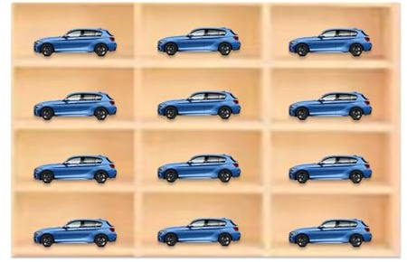 Car Model Display Case Wooden Storage Divider Box Wooden Wall Mounted Toy Car Storage Car Display Display Case Wall Hanging Unit Souvenir Organiser