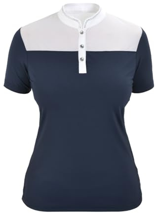 Equiva Damen Turniershirt Vienna, leichtes und atmungsaktives Reitshirt mit sportlicher Passform, ideal für Turnier und Sommertraining
