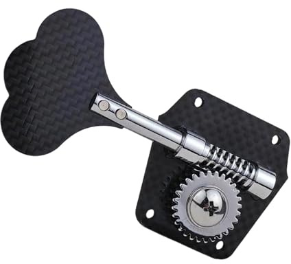 Gitarren stimmwirbel Bass Tuner 1:28 Verhältnis Carbon Fiber Open Gear Tuning Key Pegs Maschine Kopf Für Elektrische Jazz Gitarre(1CR L)